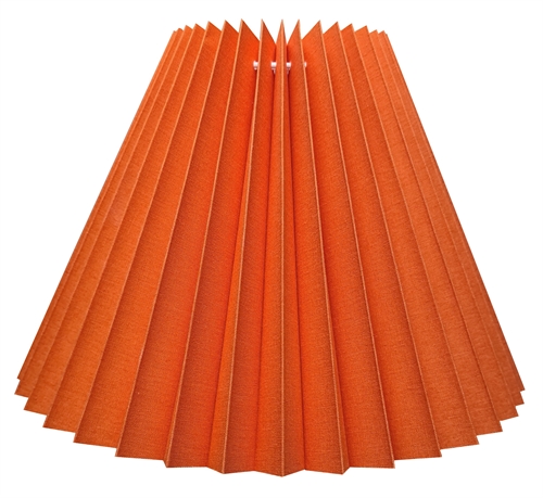 plisse 10x15x21 KP orange bomuld med stativ